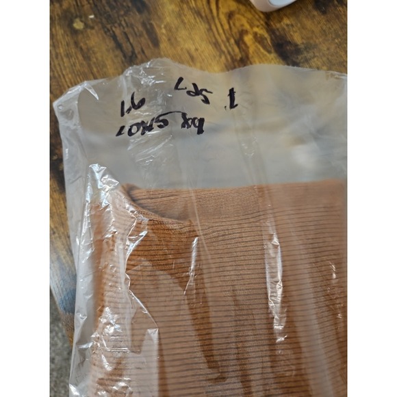 Womens Sweater Dress Sz Med  Rust Thick Classic Soft Collar Office Boho Classic - Picture 9 of 9